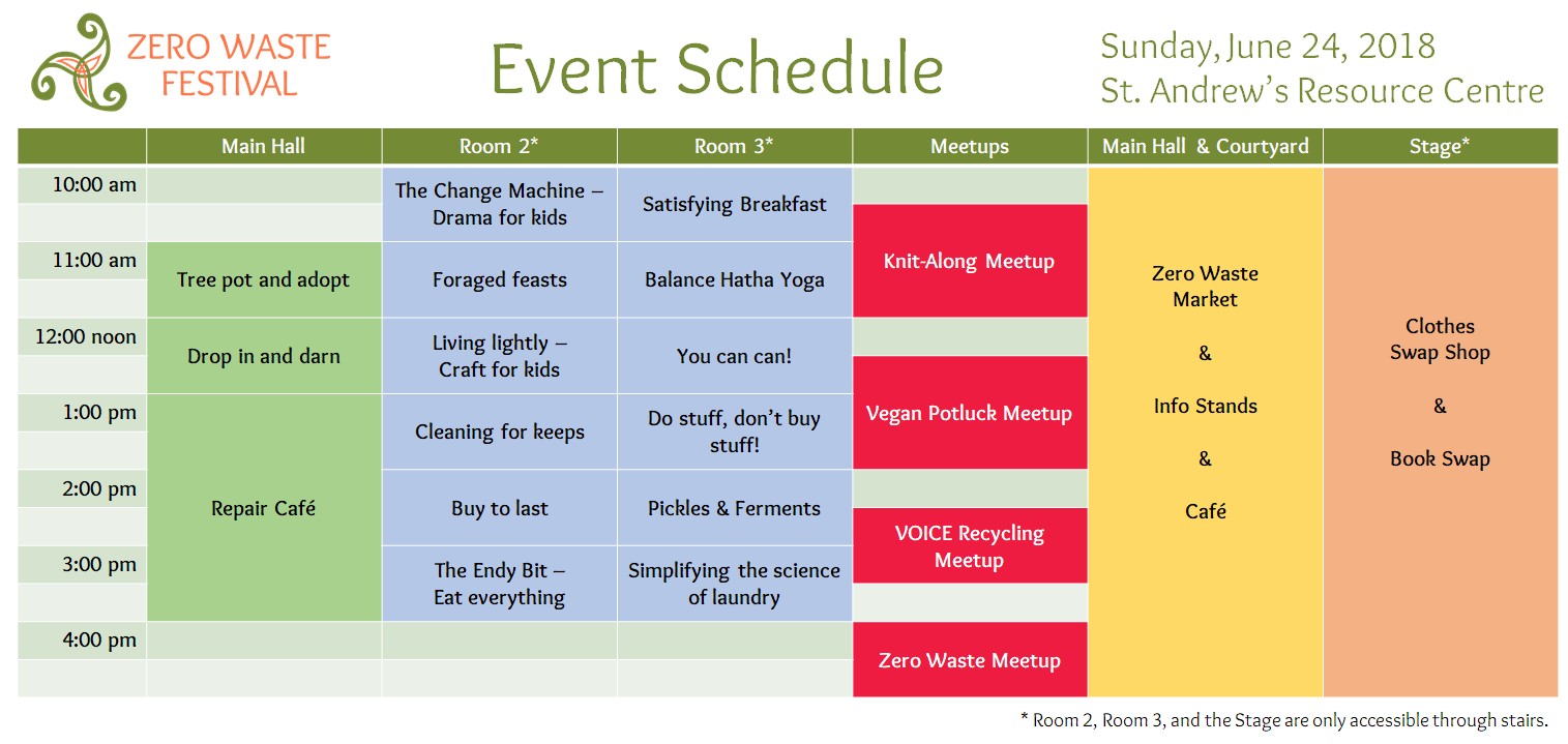 Zero Waste Festival Event Schedule